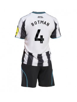 Detské Futbalové oblečenie Newcastle United Sven Botman #4 2025-26 Krátky Rukáv - Domáci (+ trenírky)